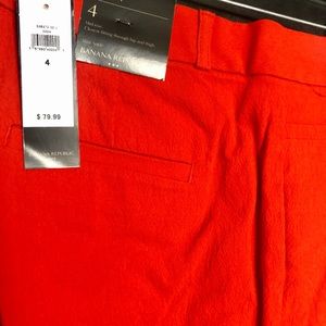 NWT Bright orange BR pants